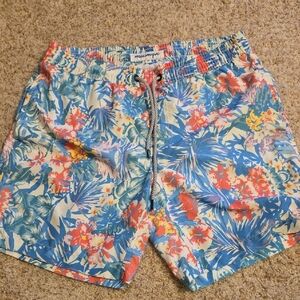 Tropical Floral Men's Swim Trunks